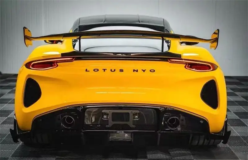 For Lotus Emira 2021 2022 2023 2024 Real Forged Carbon Fiber Car Rear Wing Trunk Lip Accessories Refit Decoration Spoiler Kit