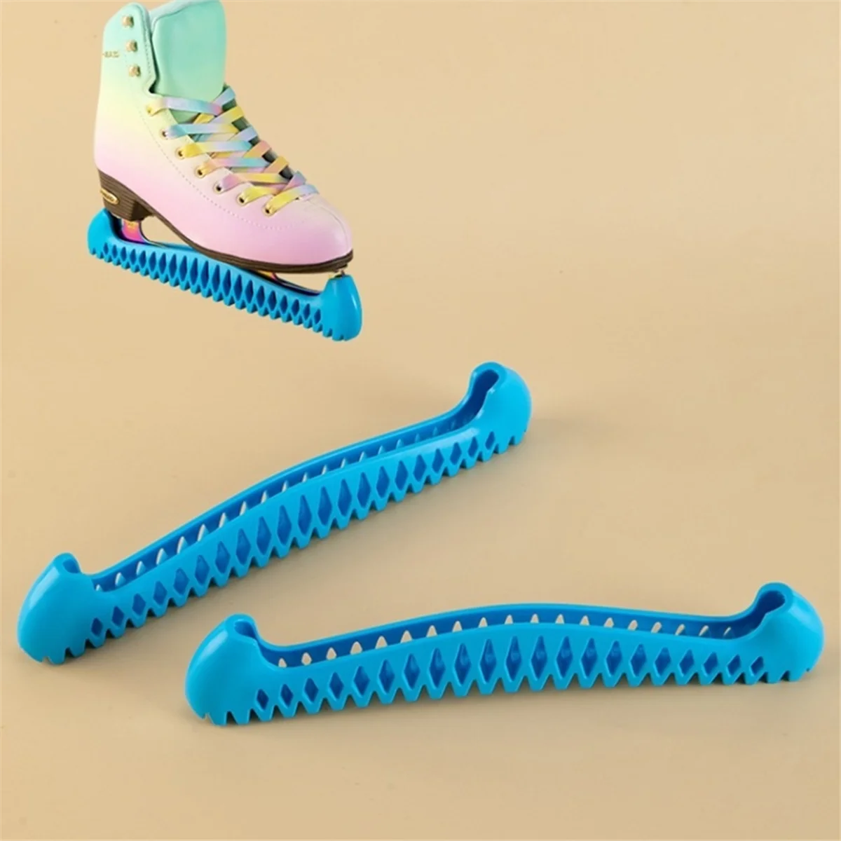 ABXHH Schlittschuh-Klingenabdeckungen, Eiskunstlauf-Messerabdeckung für Kinder und Erwachsene, Messerschutzabdeckung, skalierbar und pannensicher, A