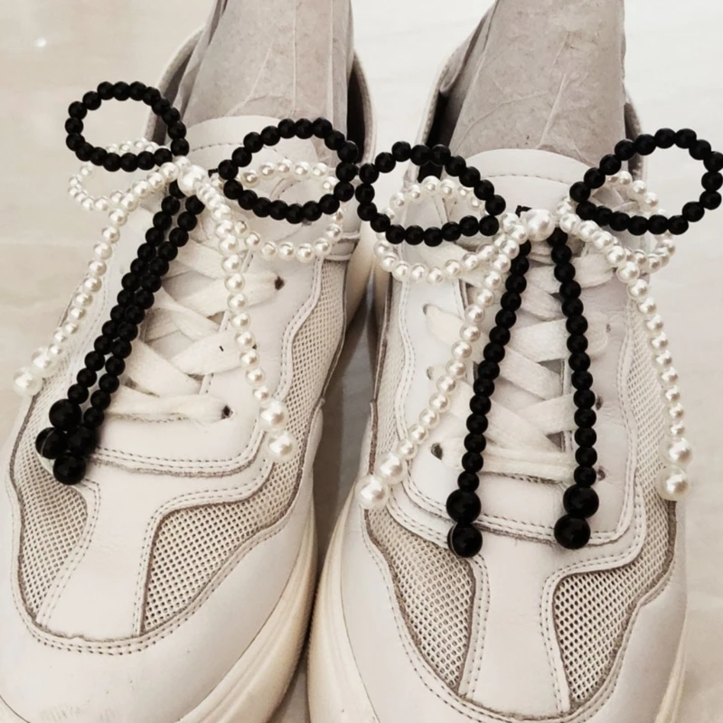 Handmade Bead Bowknot Charm Shoe Buckle Embellishments for DIYs Earring Keychain Necklace Headdress Pendant Jewelry Craft