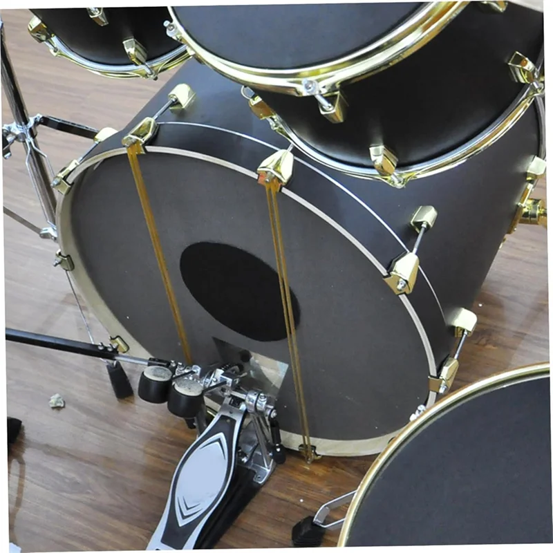 A74G-1Set Drum Mute Pads Set 14Pcs Drum Mute Pads Volume Reduction Snare Drum Pad For Drums Tone Control Drum Accessories