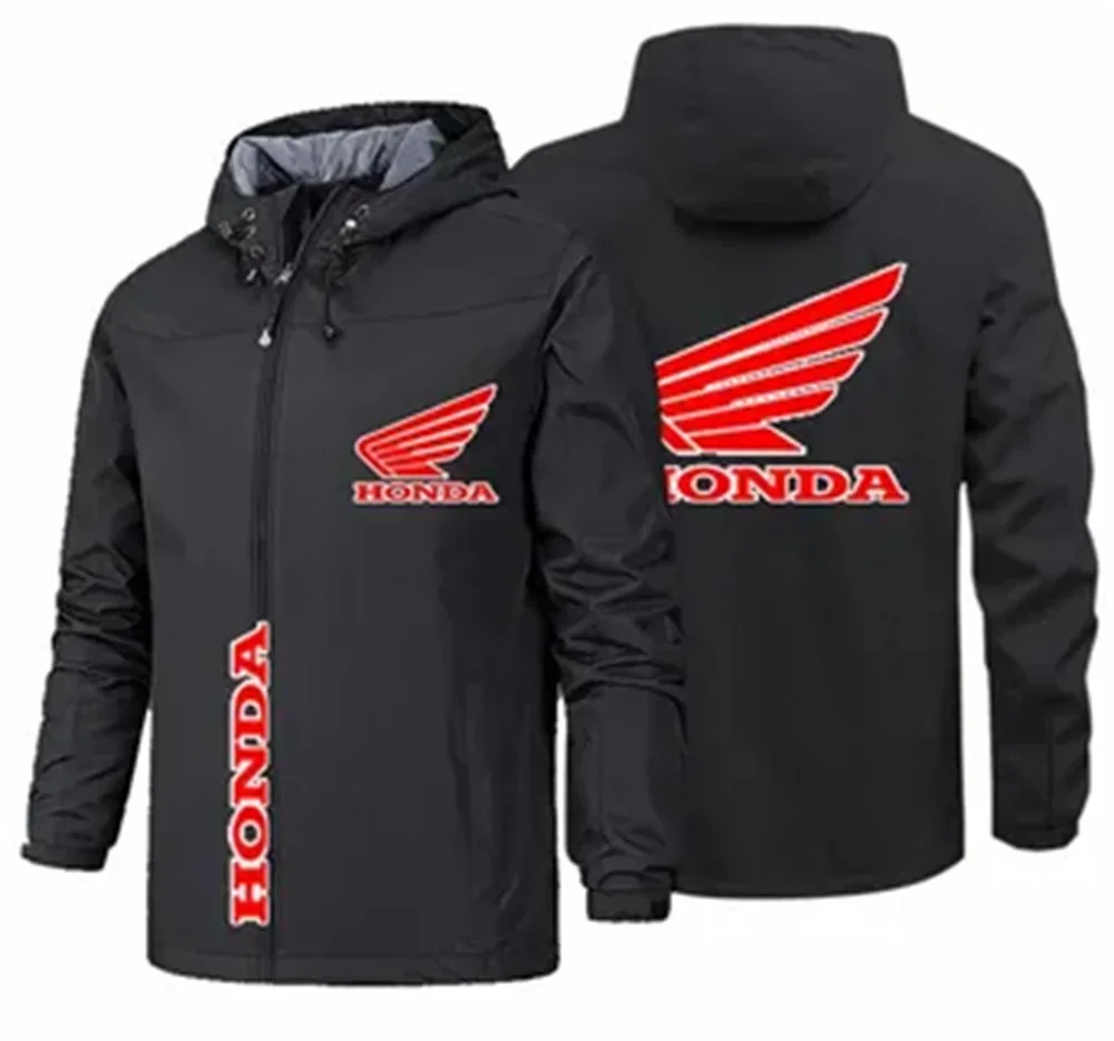 

Honda Racing 2025 Мужская облегающая повседневная спортивная куртка с капюшоном на молнии, уличная весенне-летняя одежда для мужчин