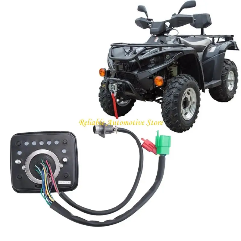 M68B Vehicle Dashboard Meter with LCD Window and Wiring Harness for Linhai 30101G