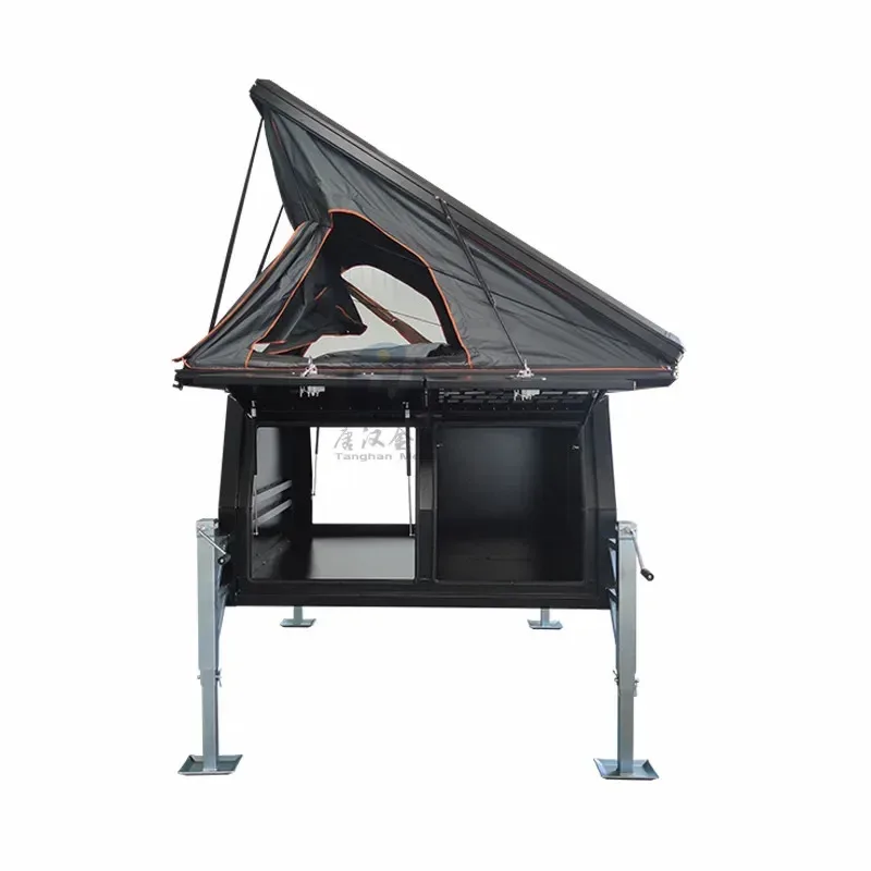 

Canopy Dual Cab Aluminum Alloy Ute Triangle Roof Top Tent For Car And Pickup Camping