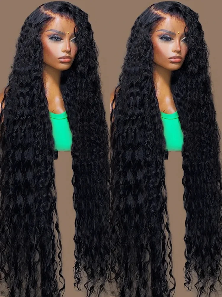 

Deep Wave Cur Wigs HD Lace Frontal Wigs Pre Plucked 13x4 13X6 HD Lace Human Hair Wigs Water Wave Curly Remy 4x4 Closure Wig
