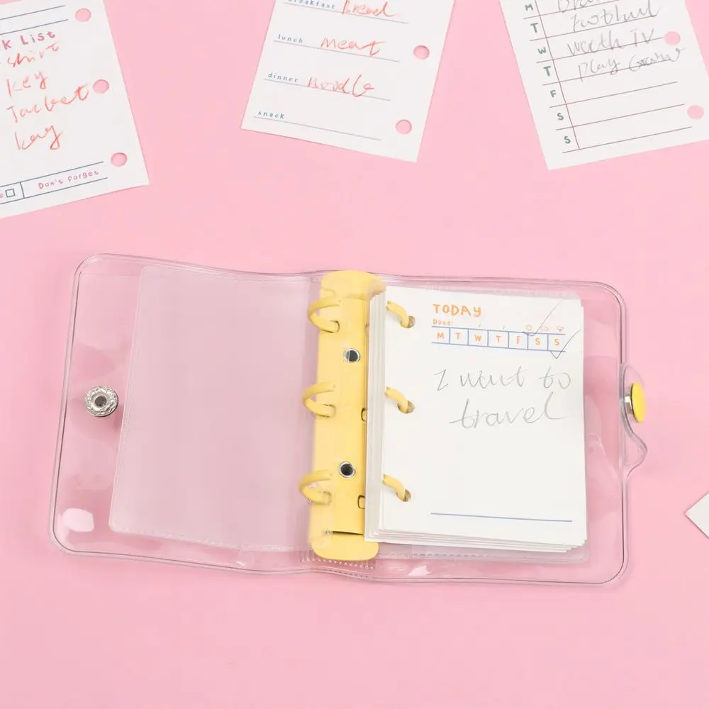 60/80 Sheet Mini Stationery Notebook Inner Core Diary Book Daily Plan 3-hole Loose-leaf Refill Paper Refillable Inner Pages