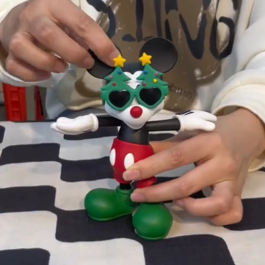 Christmas Disney Mickey Mouse Ego Anniversary Stuffed Playful Figurine Home Desktop Decoration Christmas Birthday Gift image 5