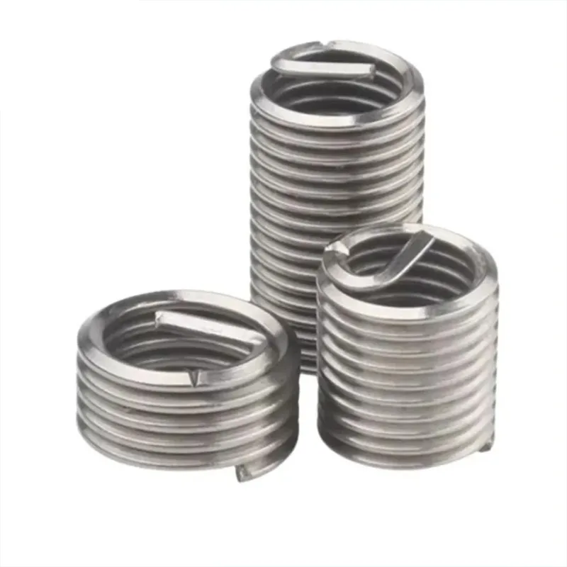 M1.6 M2 M2.5 M3 M3.5~M24 304 Stainless Steel Helical Wire Thread Inserts Set Helicoil Screw Bushing Sleeve Thread Repair Kit