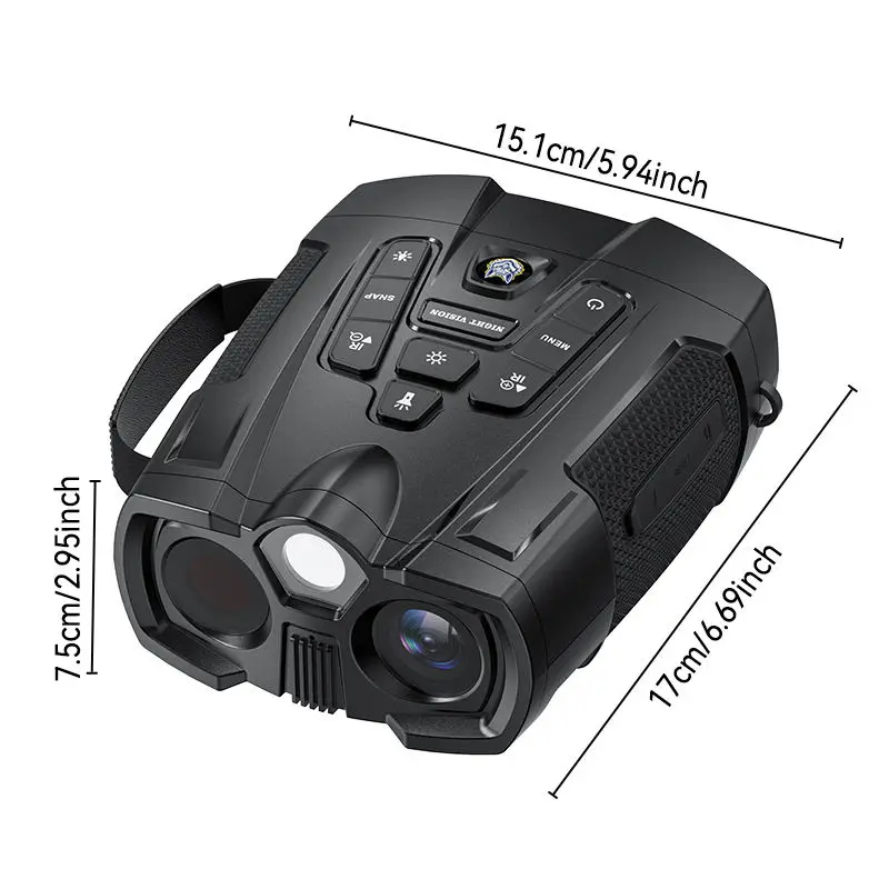 Binoculares de visión nocturna con zoom digital e IR táctico - imagen 3