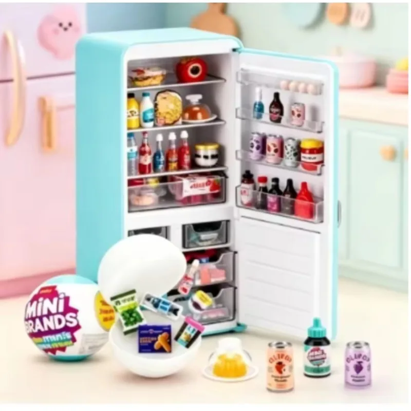

ZURU Mini refrigerator set mini brand ball series mysterious surprise box doll house toy decoration gift