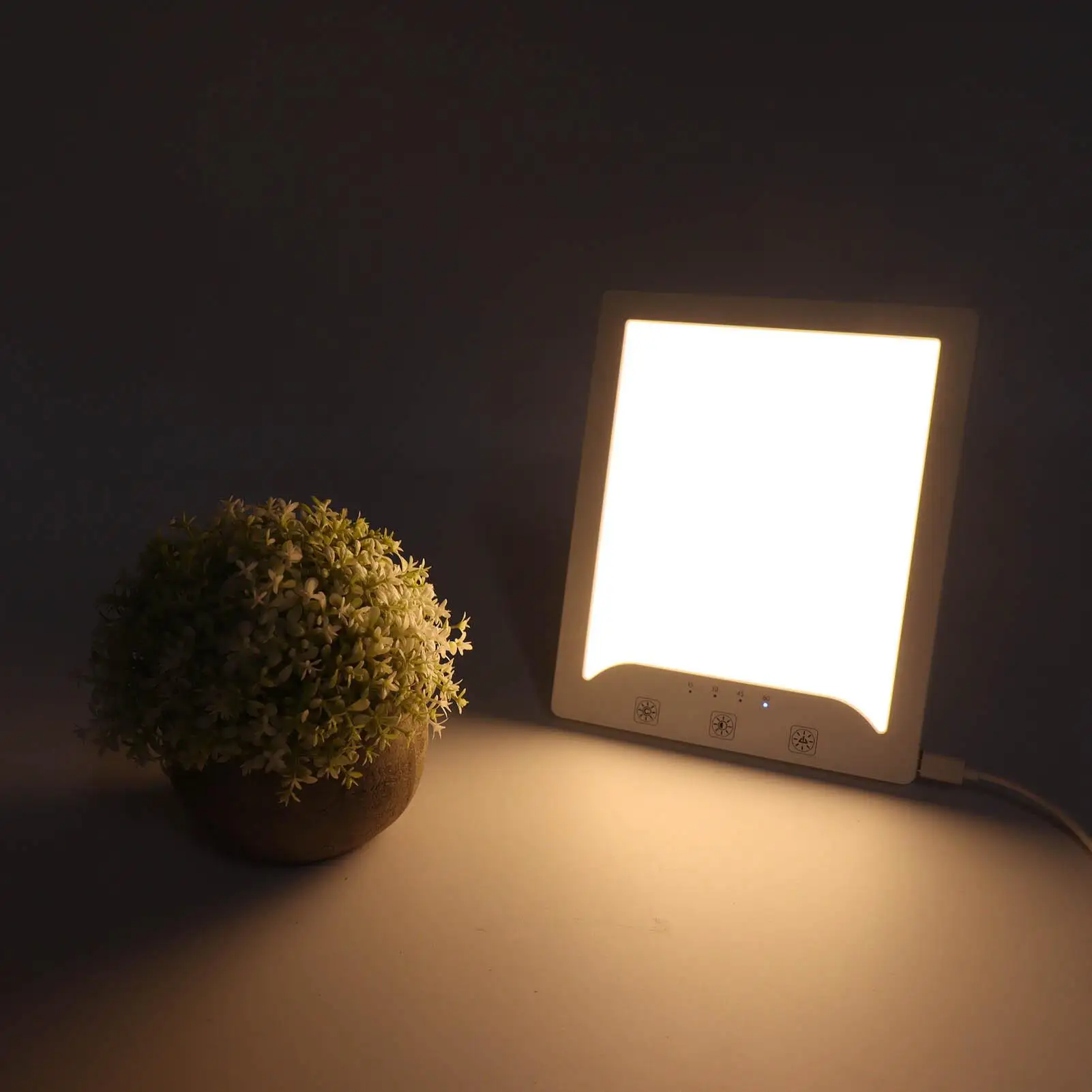 Lampe solaire UV anti-lumière, 10000 lux, thérapie de gradation, pour le sommeil, pour un usage au bureau, design ABS/PC