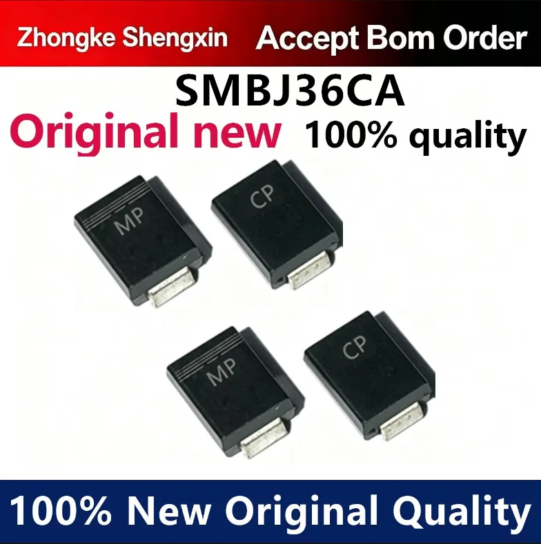 （5pcs-100pcs）Bidirectional SMBJ36CA SMB silk screen: MP/CP TVS transient suppression diode