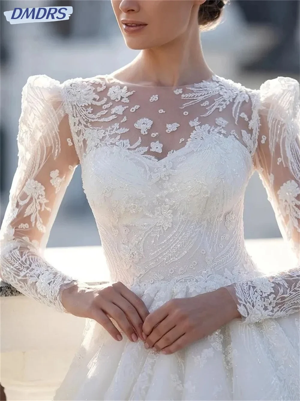 Simple Long Sleeve Bride Gown 2026 Charming Satin Wedding Dress For Women Graceful A-Line Bride Dresses Vestidos De Novia
