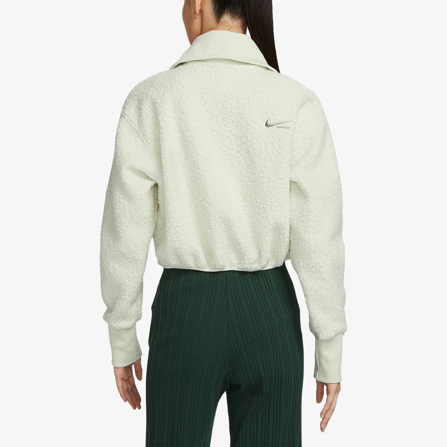 نايك حقيقية الشتاء المرأة الجديدة الصوف نصف البريدي البلوز FB8786-020 #2