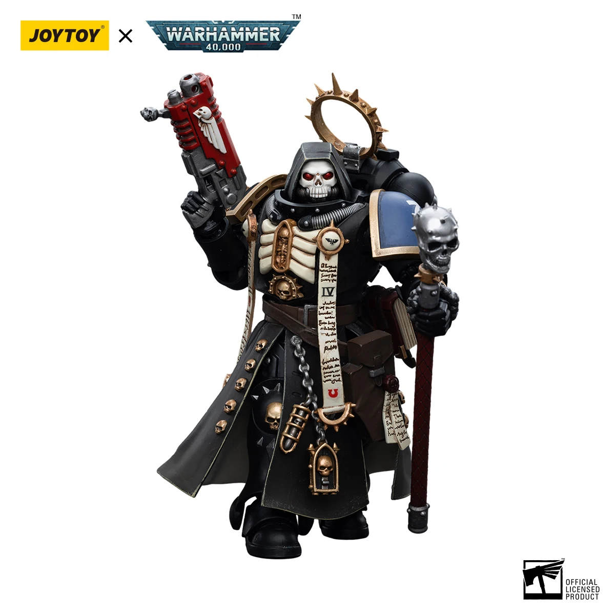 【JOYTOY】Warhammer 40K Ultramarines Primaris Chaplain Brother Varus 1/18 Action Figure Toy Collection view 6