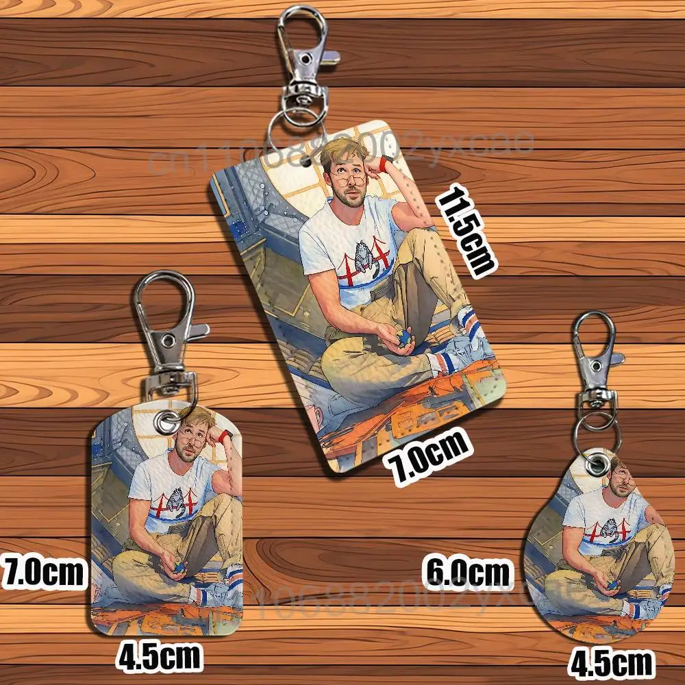 Nice Guys Ryland Grace Ryan Gosling Keychain Holder Suitable For Subway Bank Card Bus Card Case Badge Holder Wallet Card view 6