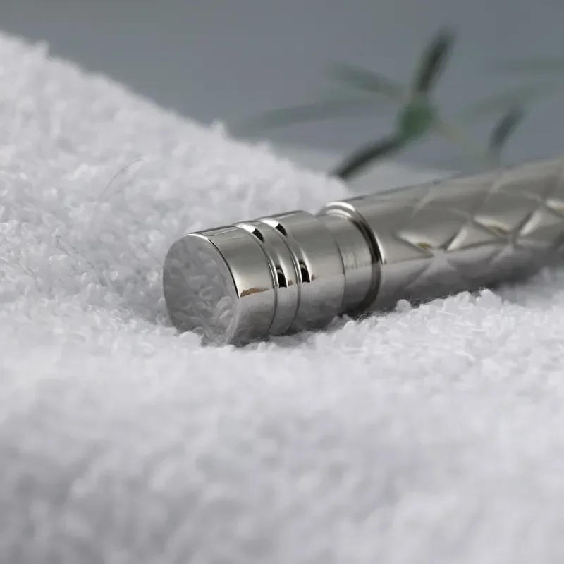 YAQI Harlequin Polished 303 Stainless Steel Men Safety Razor Handle 86MM Length And 12MM Diameter Professional Razor Handle