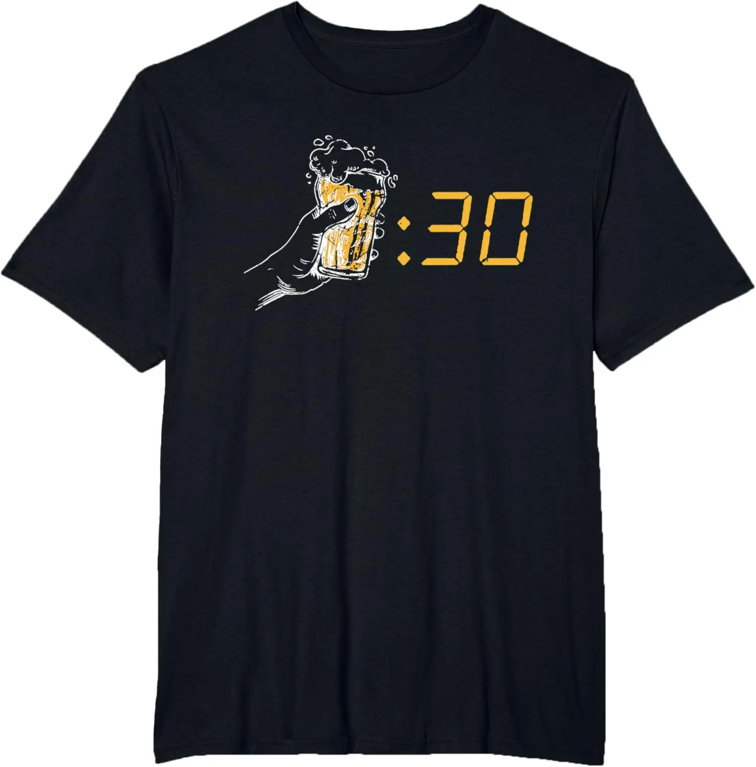

Drinking Time Graphic Printing Summer Luxury Brand Cotton Men's and Women's T-Shirts Short Sleeves Street Fashion Trend