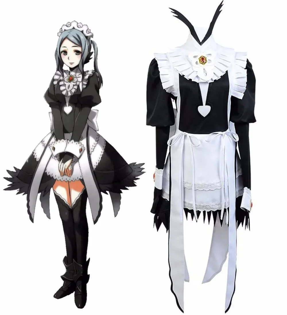 

Fire Emblem Fates Flora Maid Dress Cosplay Costume Custom Made