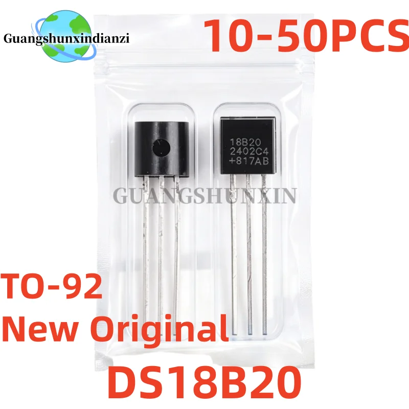 10-50Pcs 100% New Original DS18B20 18B20 TO-92 Best Quality Transistor In Stock