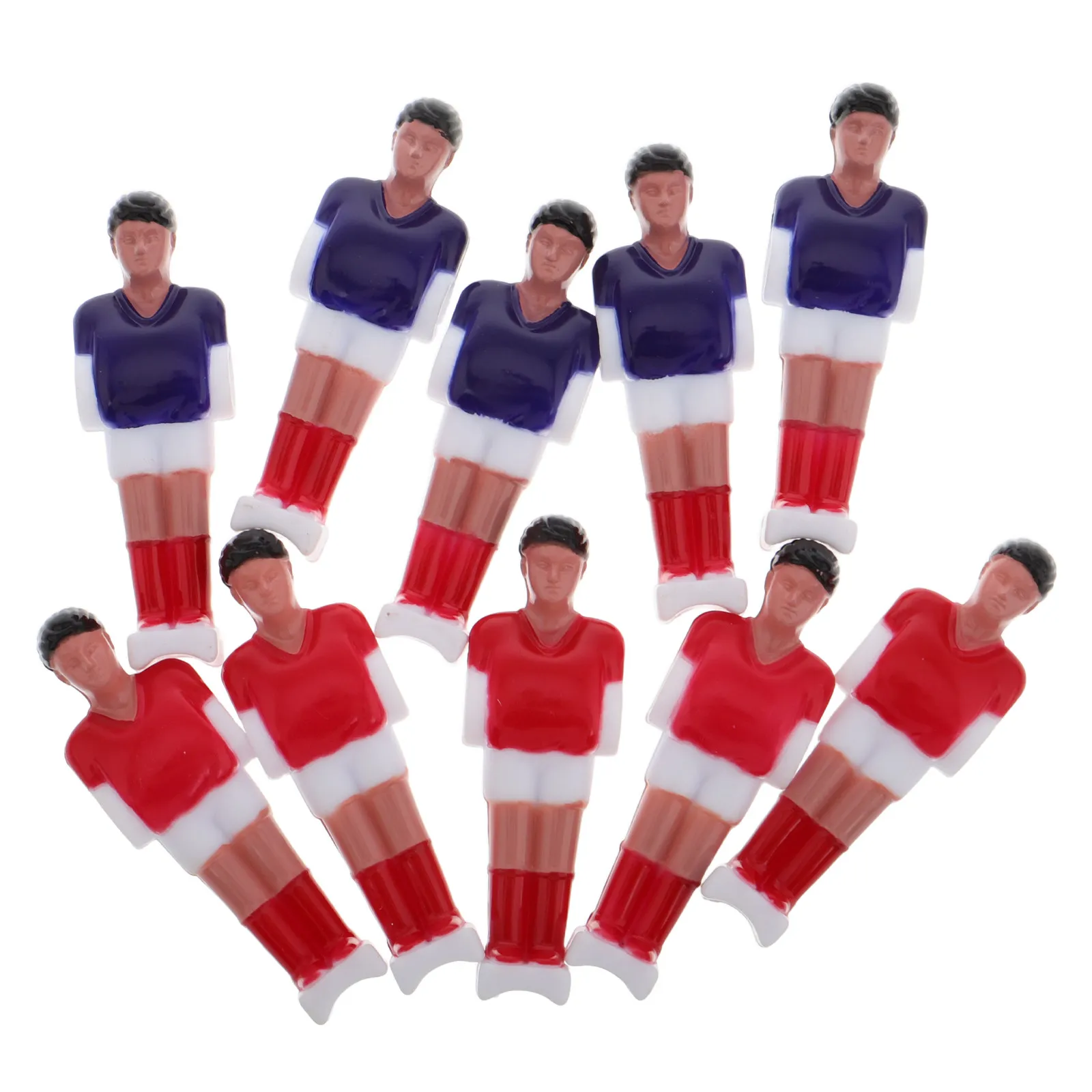 

Набор из 10 миниатюрных фигурок игроков для настольного футбола, полимерные фигурки спортсменов для ремонта настольного футбола, для офиса и дома