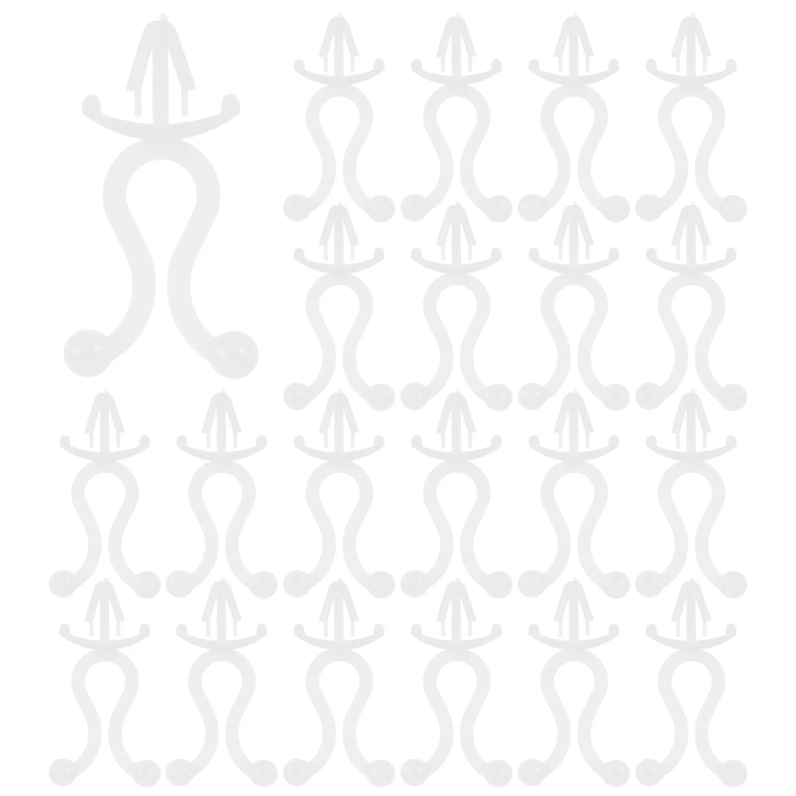 

100Pcs Wire Clamp Multi-Function Cord Clips Wall Cable Clamp Small Cable Clip Cord Clips for Wire Organization