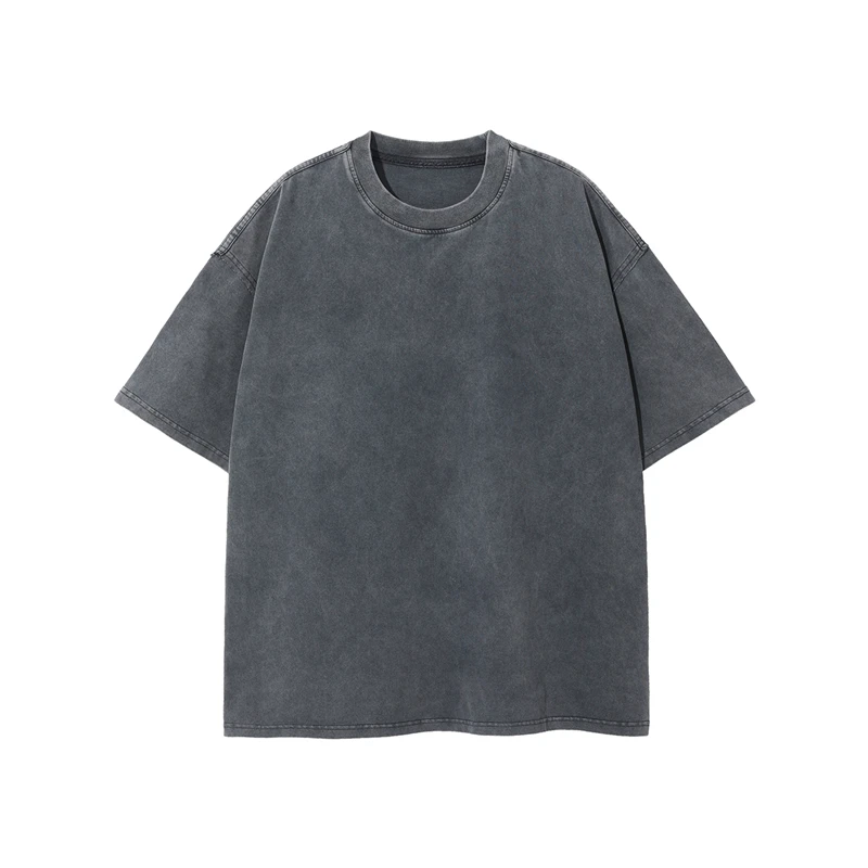 ZODF New Spring Summer Washed Cotton Solid T Shirts For Men Unisex