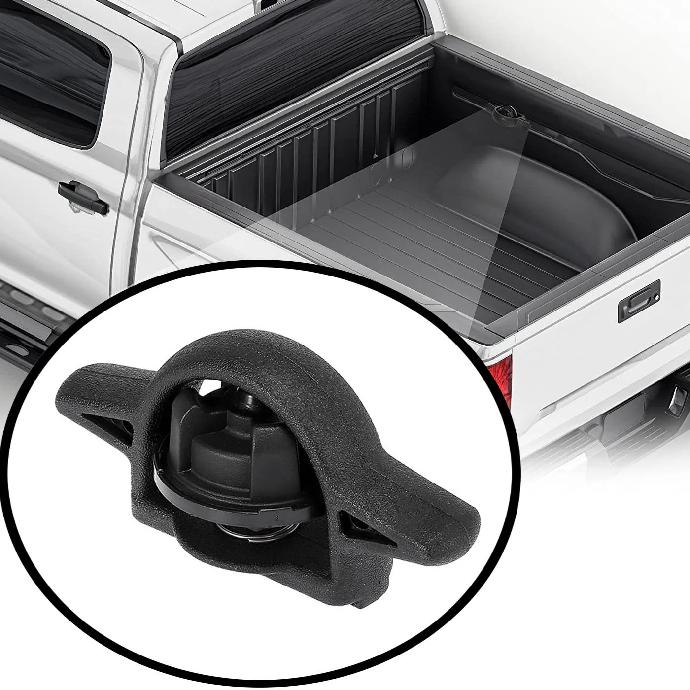 

1pc Truck Tailgate Trunk Luggage Anchor for Toyota Tacoma Tundra 2005-2022 Pickup Bed Side Tie Down Cleat Hook Fastner Clip