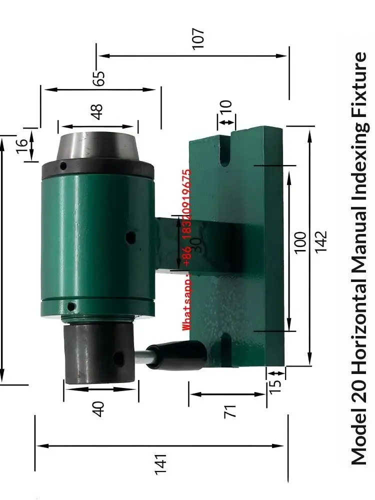 Cyclmotion CNC Horizontal manual indexing chuck precision quick clamp drilling and milling machines chuck holder type 15/20/25