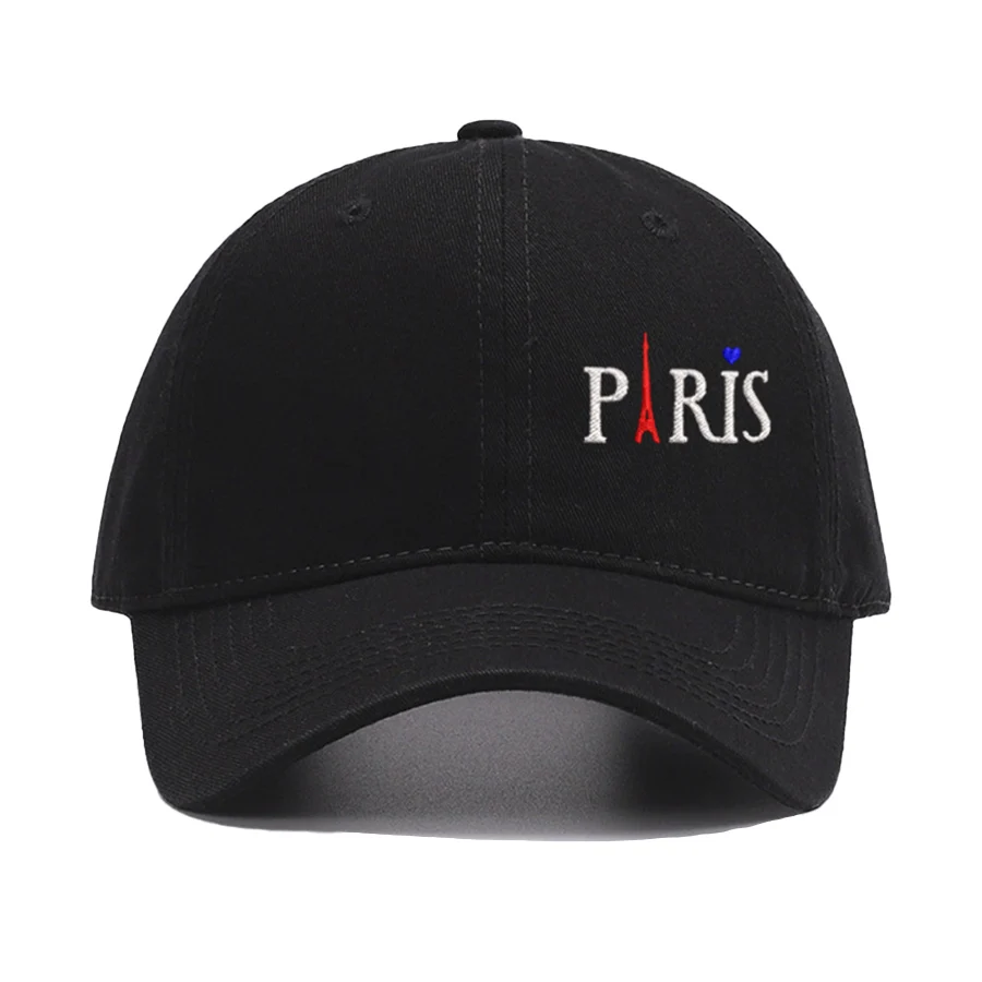 2026 Embroidery PARIS Eiffel Tower Men Baseball Cap Soft Cotton Sun Hats Women Adjustable Snapback Sunbonnet Adult Cap Headwear