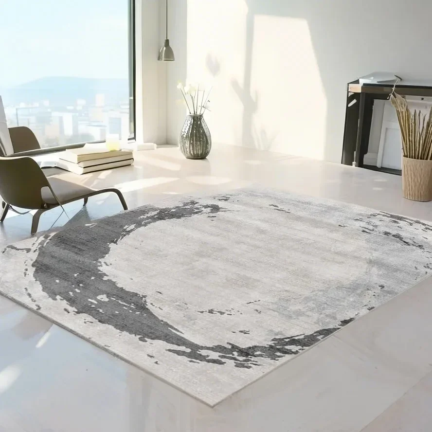 Minimally Printed Living Room Carpet Home Decor Sofa Area Rugs Anti Slip And Silent Crystal Velvet Carpets For Nordic