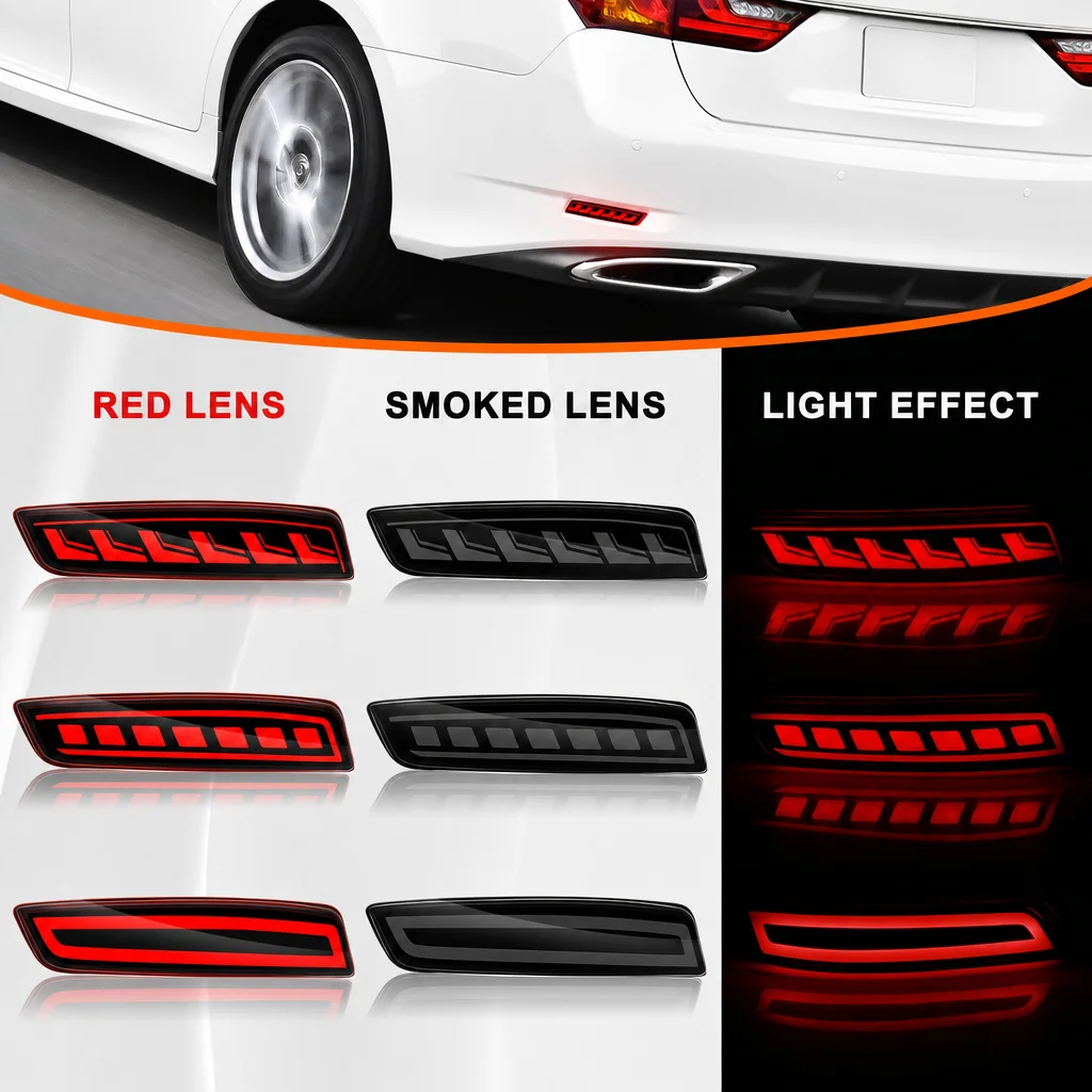 For Toyota Corolla Altis 2014 2015 2016 2017 2018 For Lexus GS250 ES250 Car Rear Bumper Reflector Lights Turn Signal Brake Lamp