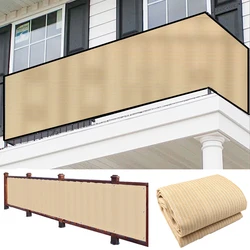 Neue verdicken beige Balkon Sichtschutz Hinterhof Gartenzaun Mesh Outdoor Markise Anti-UV-Wohnung Terrasse Sicherheit Privatsphäre Netz