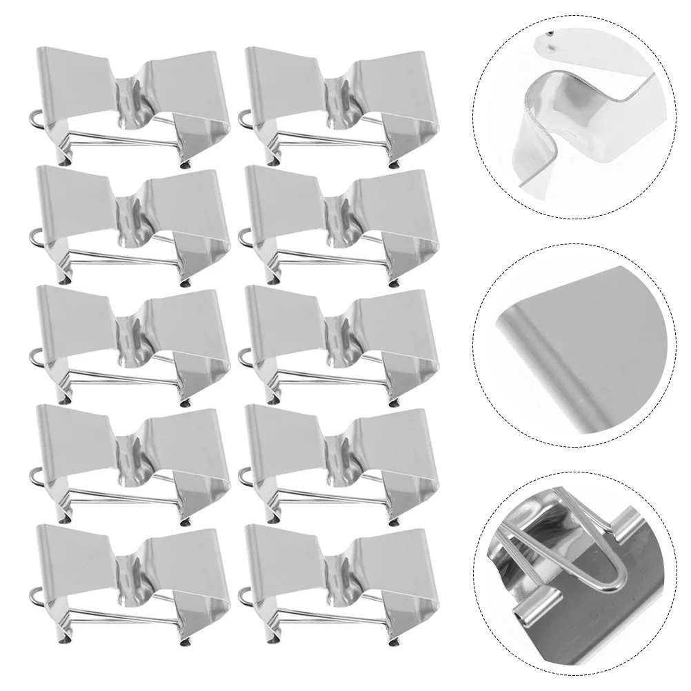 

10pcs Stainless Steel Oil Canvas Clips Strong Painting Clamps Frame Mounting Anti-Friction Art Clamps Smooth Surface Ergonomic