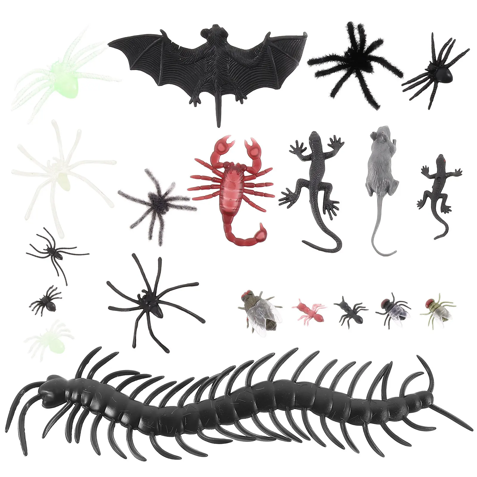 

150 Pcs Realistic Toys for Theme Parties Simulated Insect Halloween Small Figures