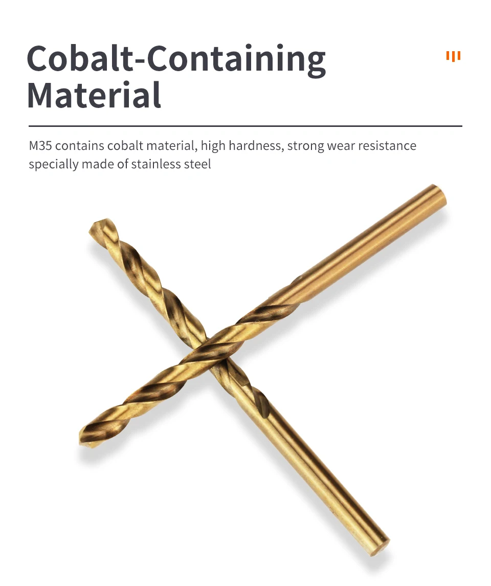 1 مللي متر-13 مللي متر الكوبالت Hss الحفر M35 للحفر الفولاذ المقاوم للصدأ المعادن الحفر الكهربائية دليل الحفر مغزل