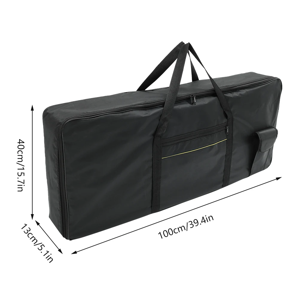 61 Key Keyboard Bag Instrument Thicker Nylon 61 Key Keyboard Bag Waterproof Electronic Piano Cover Case for Home Outdoor Travel