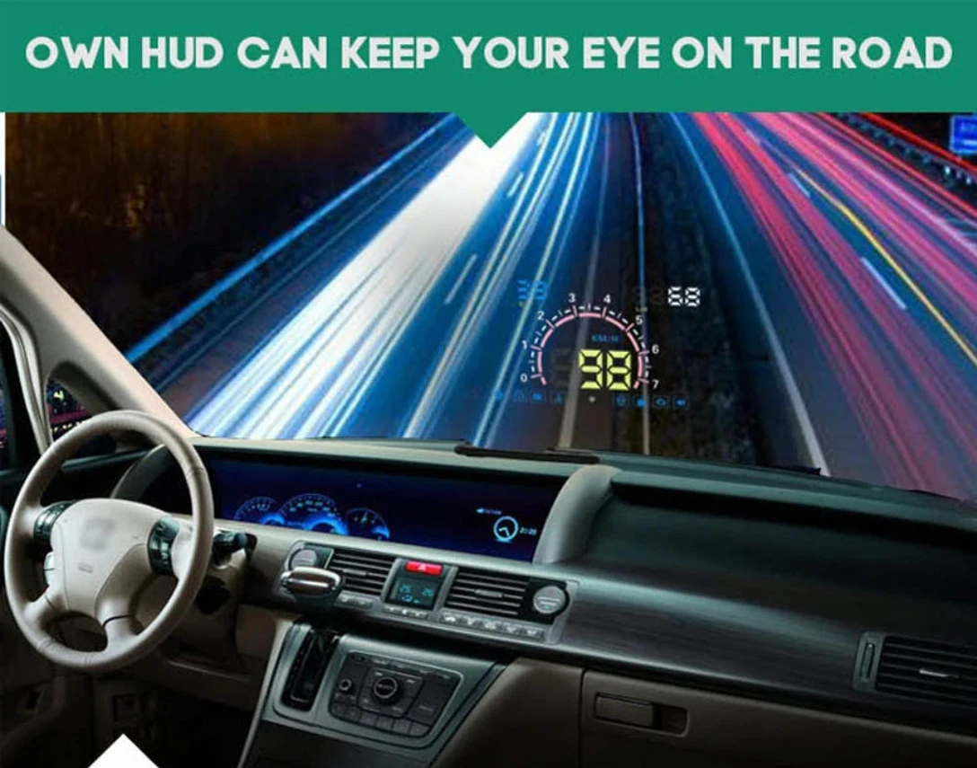 BigBigRoad Car HUD Head Up Display Windscreen Projector OBD2 For Nissan Lafesta Altima Teana Almera Sentra NV350 Caravan Rider