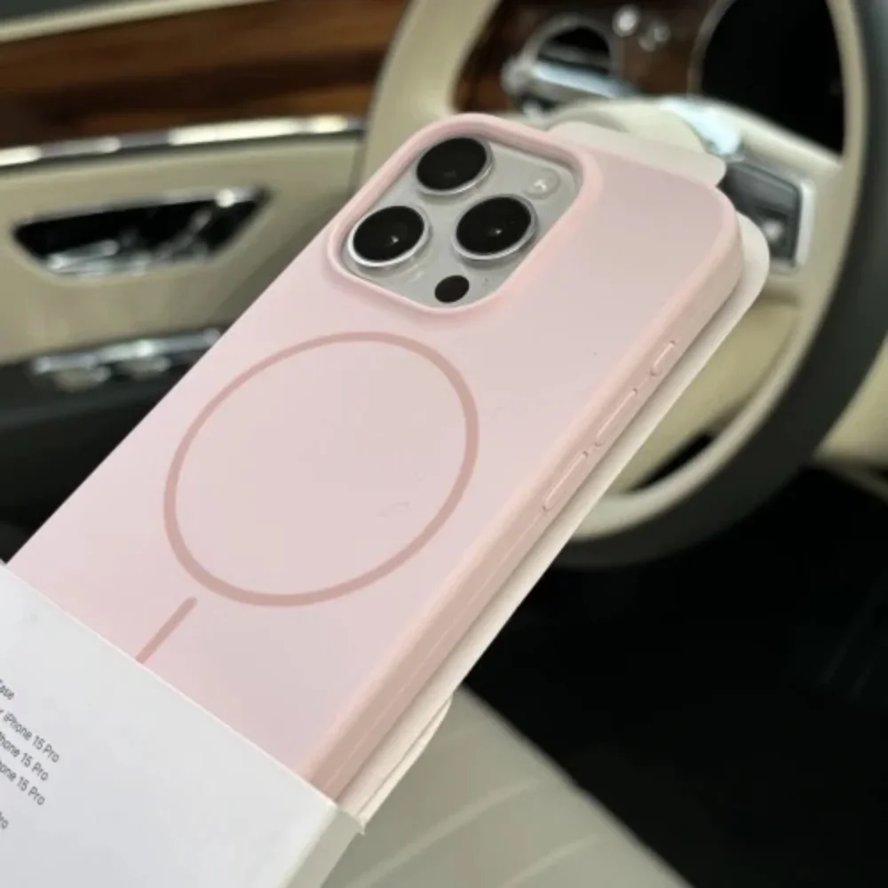 حافظة سيليكون سائلة فاخرة لهاتف آيفون 16E 16 15 14 Plus 13 12 Pro Max 11 لشحن Magsafe اللاسلكي المغناطيسي المقاوم للصدمات كابا
