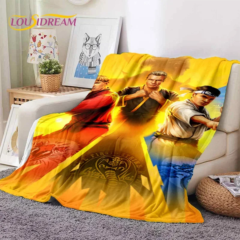 3D Cobra Kai Classics TV Amanda Karate Soft Flannel Blankets,Throw Blanket Comfortable Blanket for Picnic Beds Sofa Home Bedroom