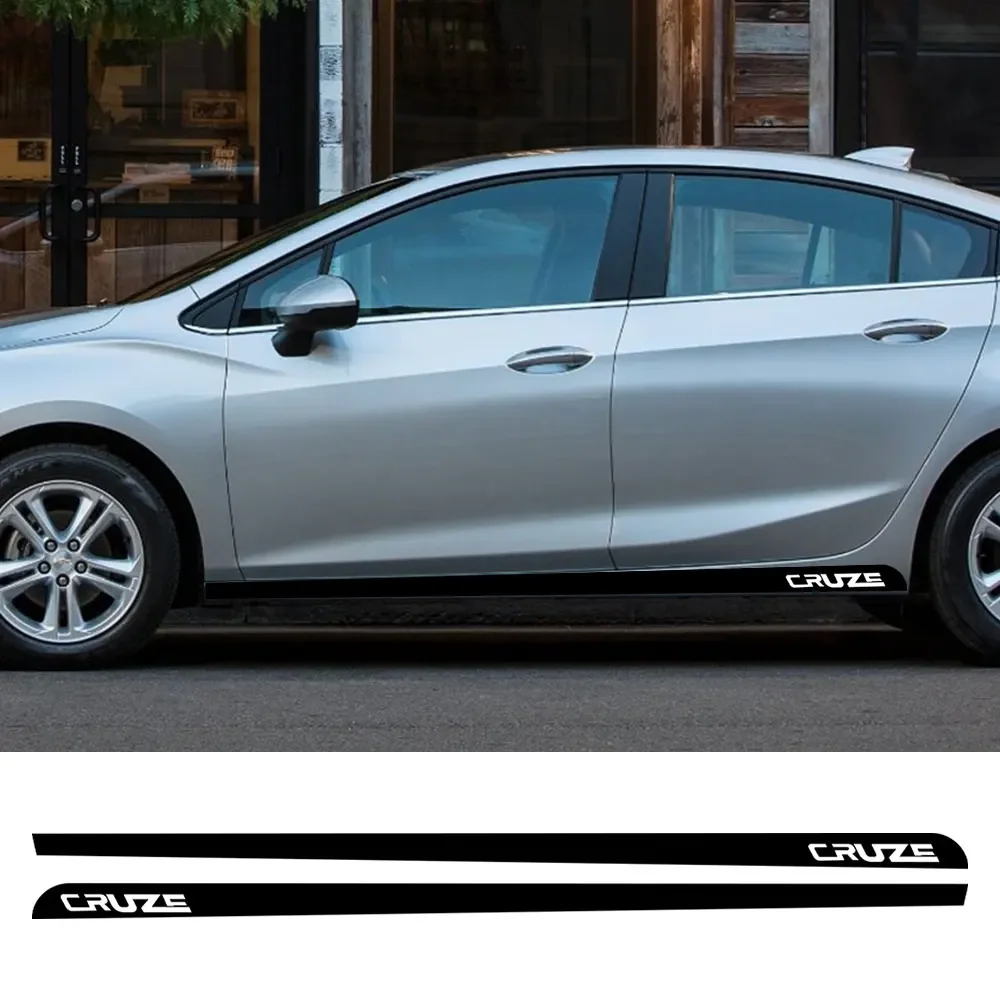 

2pcs Car Long Strips Stickers For Chevrolet Cruze Auto Both Door Side Line Styling Vinyl Film Decor Decals Tuning Accessories