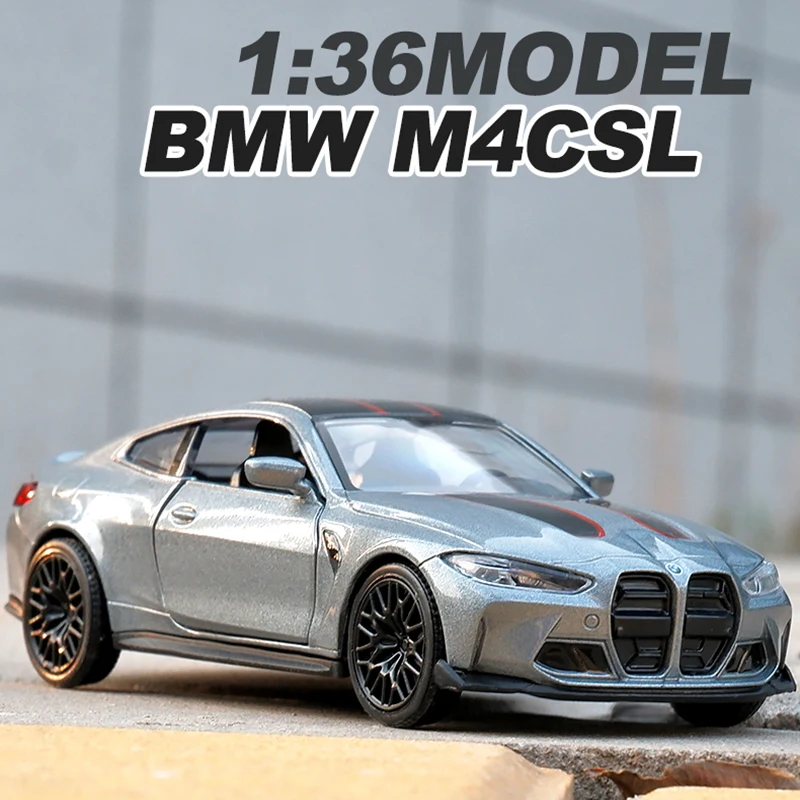 1:36 BMW M4 CSL G82 BMW M3 E30 Металлический Игрушечный Автомобиль Литые и игрушечные автомобили модель автомобиля для детей