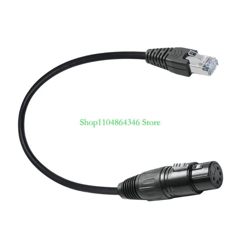 5asd xlr5pin macho e fêmea para RJ45 extensão do conector masculina 19.69in