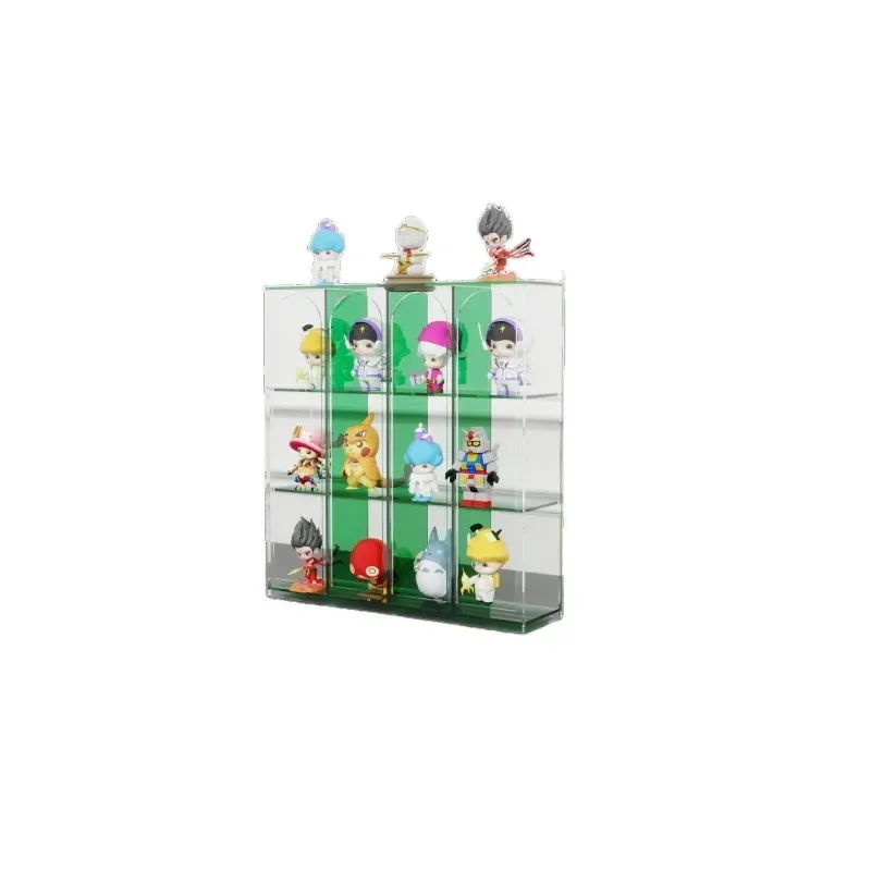 color matching acrylic transparent display rack, blind box storage rack, figure display cabinet