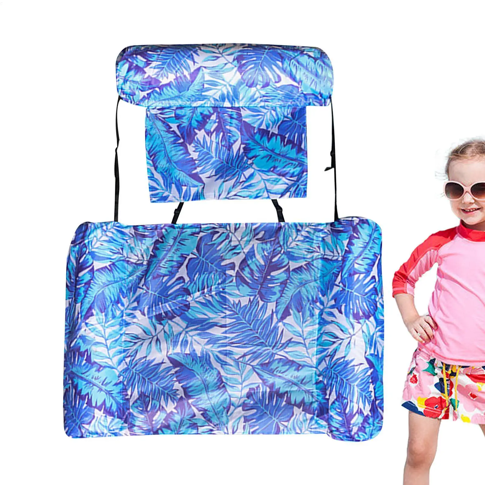 

Гамак для бассейна, поплавок, портативная плавающая кровать, надувной плот, складная водная игрушка для пляжа, заднего двора, реки, озера, отдыха на день рождения