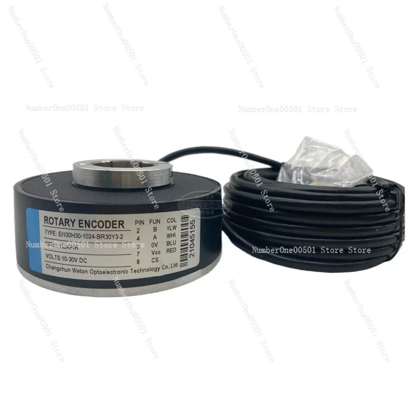 

EI100H30 1024PPR Hollow Shaft Optical Rotary Encoder BR30Y3-2 for Industrial Automation Servo Motor