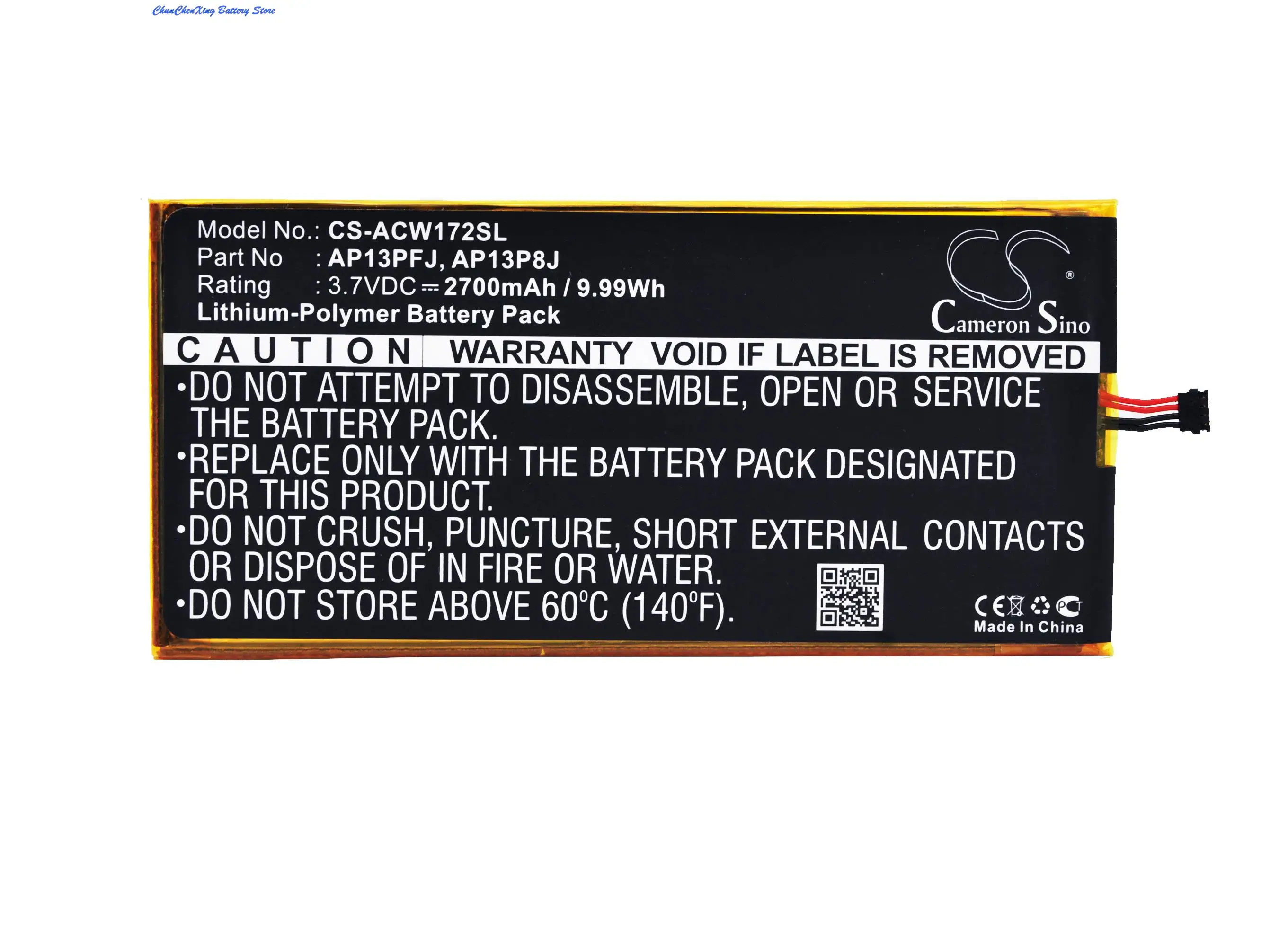 

OrangeYu 2700mAh Battery AP13P8J, AP13PFJ for Acer Iconia B1-720, Iconia B1-720-81111G01nki, Iconia B1-720-L804