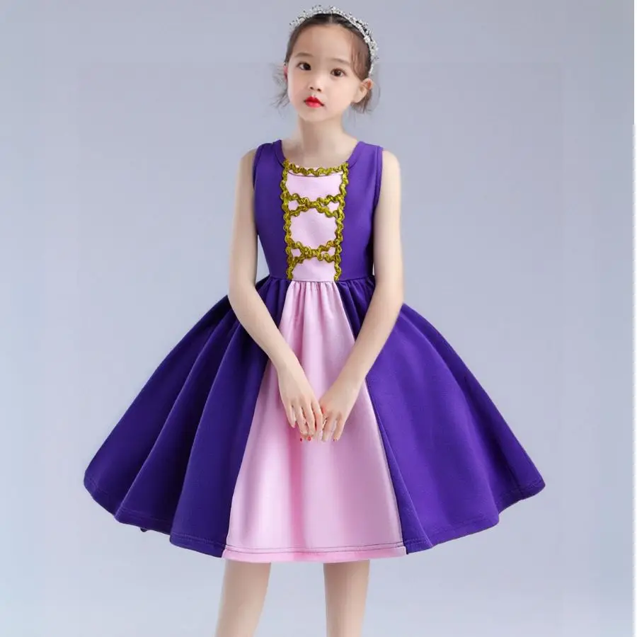 

Korean Style Baby Girls Cartoon Princess Sofia Dress Sweet Love Bow Princess Fashionable Kids Clothing