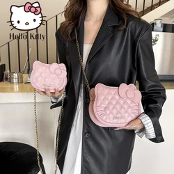 2024 nowa torba na ramię Sanrio Hello Kitty modna portfelka z motywem Mymelody Cartoon portmonetki Crossbody prosty rombody modna torebka prezent