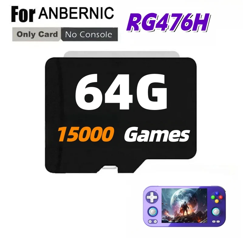 FOR ANBERNIC RG476H TF Card Portable PS2 Handheld Game Console Memory Card 80000 Games PS2 512G 256G 128G Game Card Gift