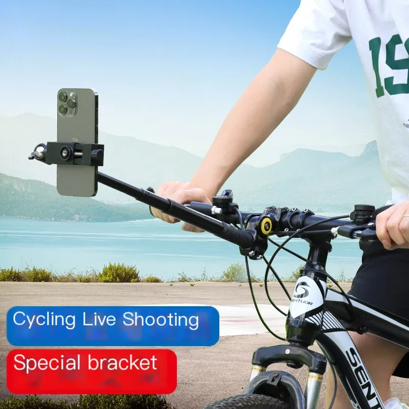 Bicycle Phone Holder Motorcycle Invisible Handlebar Mount Bracket Monopod for GoPro Max Hero 10 Insta360 X2 Camera Moto